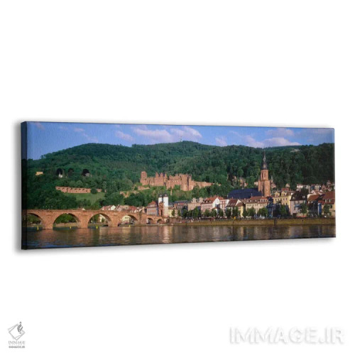 تابلو Baden-Wurttemberg, Germany,قلعه هایدلبرگ و منطقه آلتشتات (شهر قدیمی) در پیش زمینه، بادن-وورتمبرگ، آلمان اثر پانورامیک ایمجز (استودیو عکاسی عریض) - نمای پرسپکتیو محصول