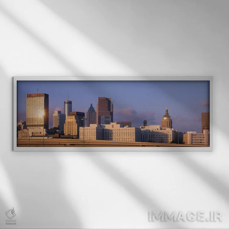 تابلو Georgia, Atlanta #2,آمریکا، جورجیا، آتلانتا شماره ۲ اثر پانورامیک ایمجز (استودیو عکاسی عریض) - نمای قابدار سفید