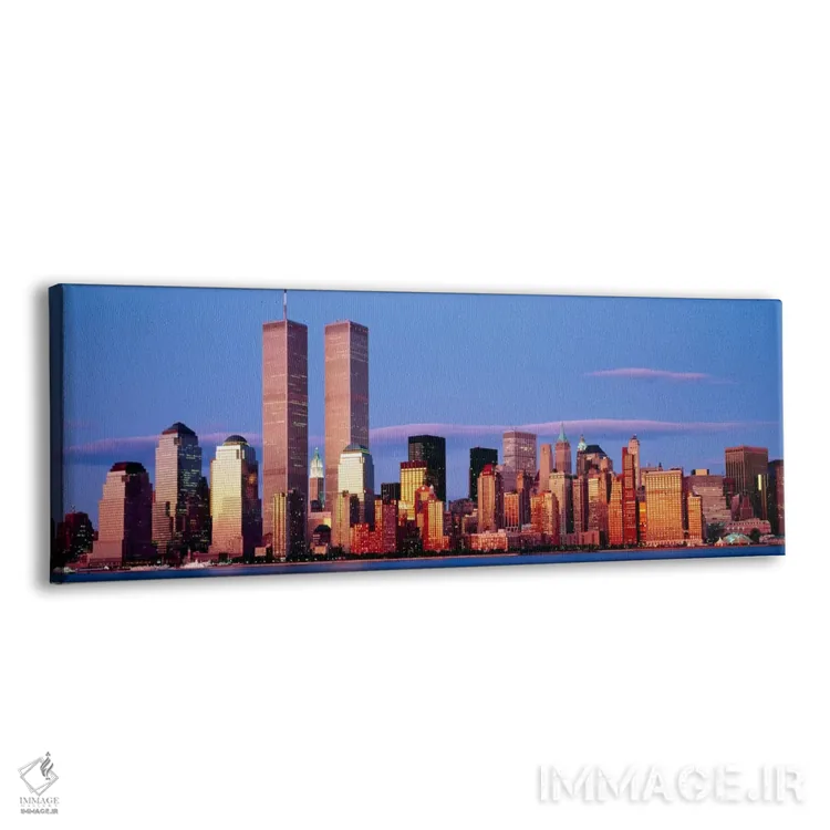 تابلو Manhattan, New York City, New York State, USA,آسمانخراشها در شهر، منهتن، نیویورک، ایالت نیویورک، آمریکا اثر پانورامیک ایمجز (استودیو عکاسی عریض) - نمای پرسپکتیو محصول