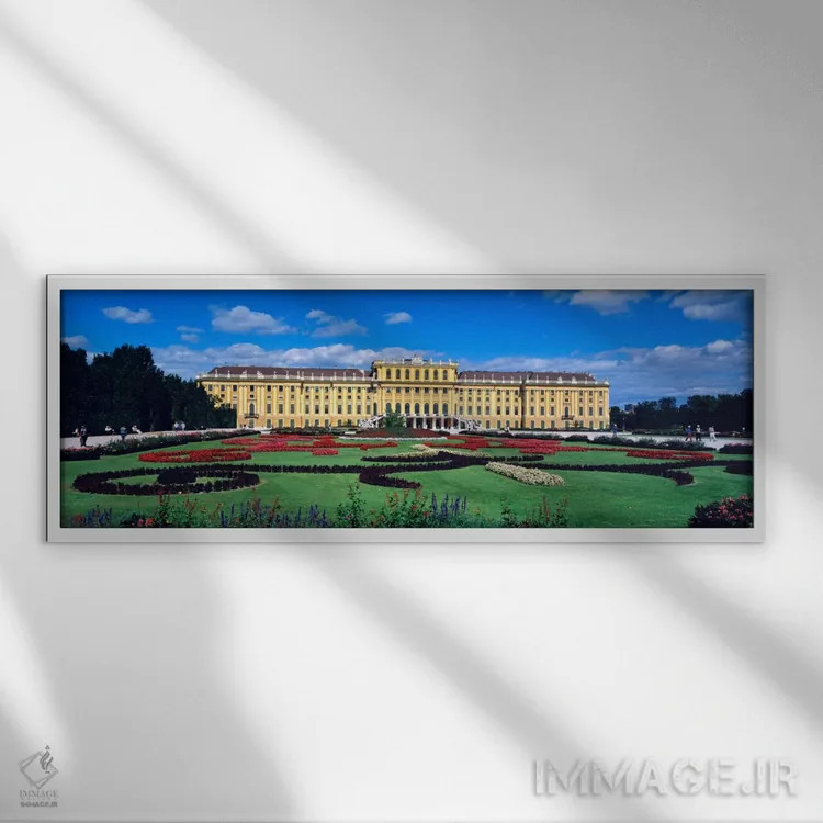 تابلو Hietzing, Vienna, Austria,کاخ شونبرون، هیتزینگ، وین، اتریش اثر پانورامیک ایمجز (استودیو عکاسی عریض) - نمای قابدار سفید