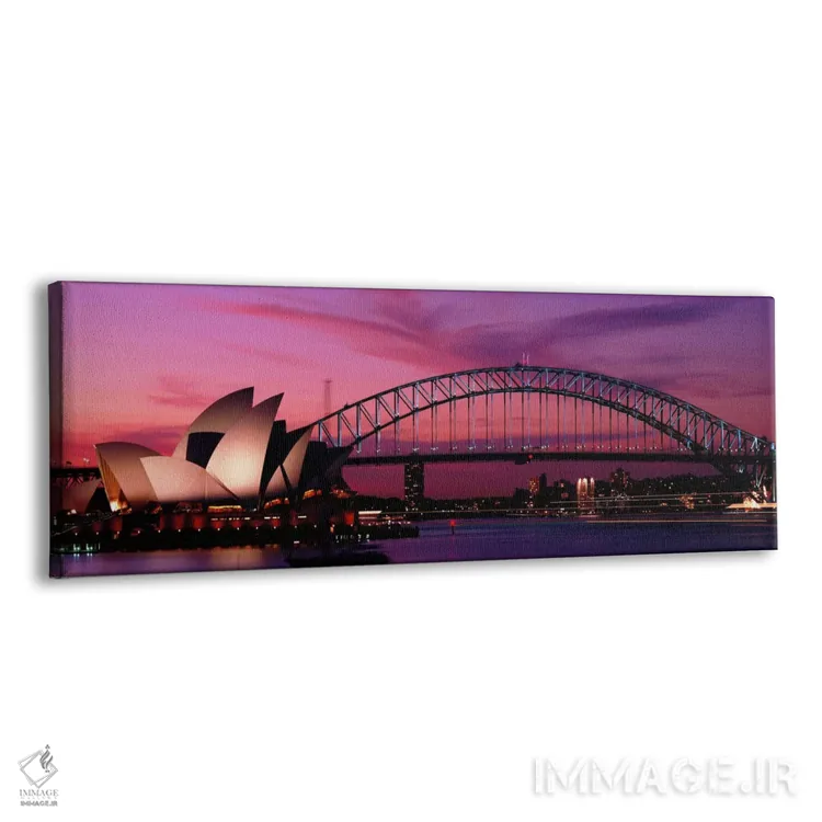 تابلو Sydney, sunset,استرالیا، سیدنی، غروب اثر پانورامیک ایمجز (استودیو عکاسی عریض) - نمای پرسپکتیو محصول