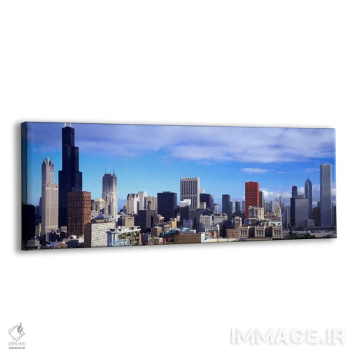 تابلو Sears Tower, Chicago, Cook County, Illinois, USA,آسمانخراشهای یک شهر، برج سیرز (ویلیس)، شیکاگو، شهرستان کوک، ایلینوی، ایالات متحده آمریکا اثر پانورامیک ایمجز (استودیو عکاسی عریض) - نمای پرسپکتیو محصول