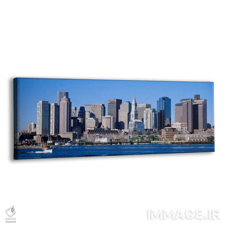 تابلو Cityscape, Boston, Massachusetts, USA,,خط افق، چشمانداز شهری، بوستون، ماساچوست، ایالات متحده آمریکا اثر پانورامیک ایمجز (استودیو عکاسی عریض) - نمای پرسپکتیو محصول