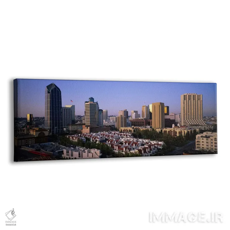 تابلو San Diego, California, USA #3,ساختمان‌ها در شهر، سن دیگو، کالیفرنیا، آمریکا (شماره ۳) اثر پانورامیک ایمجز (استودیو عکاسی عریض) - نمای پرسپکتیو محصول
