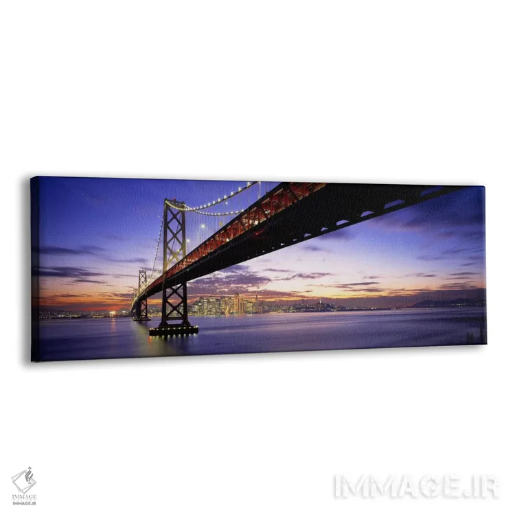 تابلو Bay Bridge, San Francisco, California, USA,گرگومیش، پل خلیج، سان فرانسیسکو، کالیفرنیا، آمریکا اثر پانورامیک ایمجز (استودیو عکاسی عریض) - نمای پرسپکتیو محصول