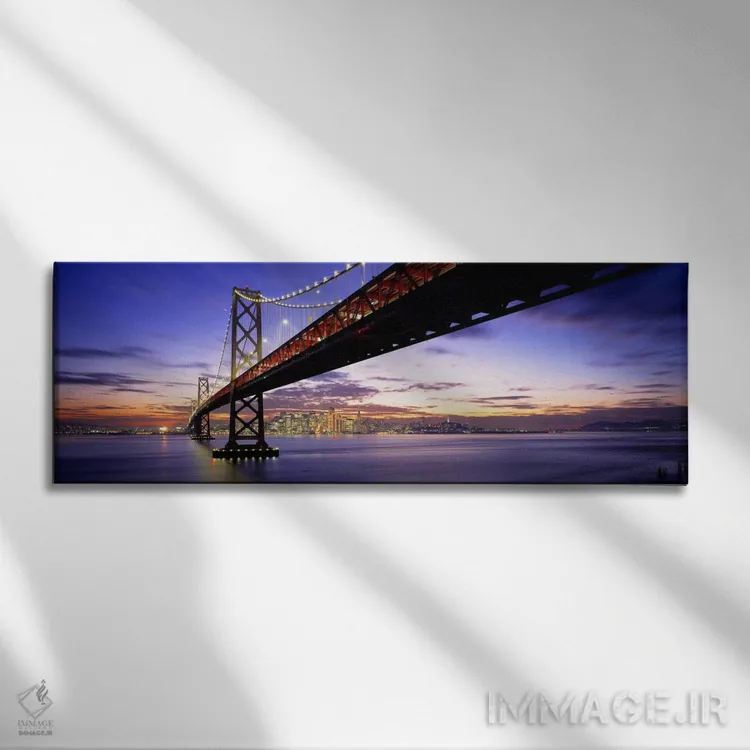 تابلو Bay Bridge, San Francisco, California, USA,گرگومیش، پل خلیج، سان فرانسیسکو، کالیفرنیا، آمریکا اثر پانورامیک ایمجز (استودیو عکاسی عریض) - نمای روبهرو روی دیوار