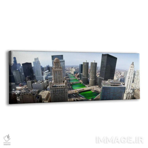 تابلو روز سنت پاتریک، شیکاگو، ایلینوی، آمریکا اثر پانورامیک ایمجز (استودیو عکاسی عریض) - نمای پرسپکتیو محصول