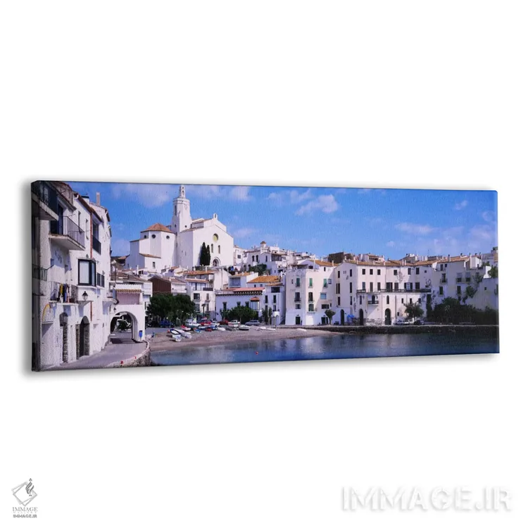 تابلو Cadaques, Costa Brava, Spain,ساختمانها بر لب آب، کاداکس، کوستا براوا، اسپانیا اثر پانورامیک ایمجز (استودیو عکاسی عریض) - نمای پرسپکتیو محصول