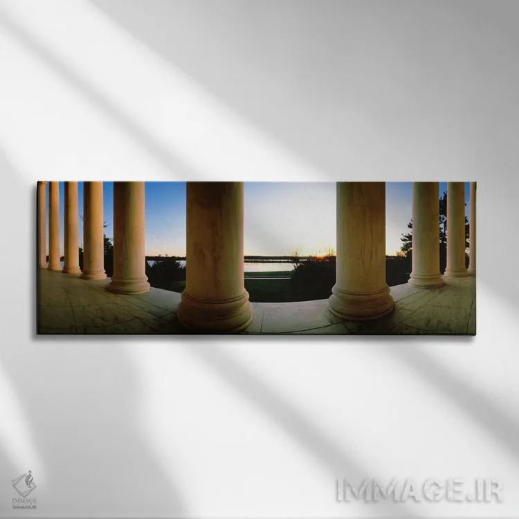 تابلو یادبود جفرسون، واشنگتن دیسی، آمریکا شماره ۲ اثر پانورامیک ایمجز (استودیو عکاسی عریض) - نمای روبهرو روی دیوار