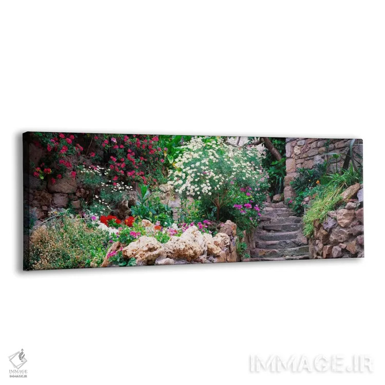 تابلو Tossa de Mar, Costa Brava, Catalonia, Spain,باغ زیبای شهر قدیمی، توسا د مار، کاستا براوا، کاتالونیا، اسپانیا اثر پانورامیک ایمجز (استودیو عکاسی عریض) - نمای پرسپکتیو محصول