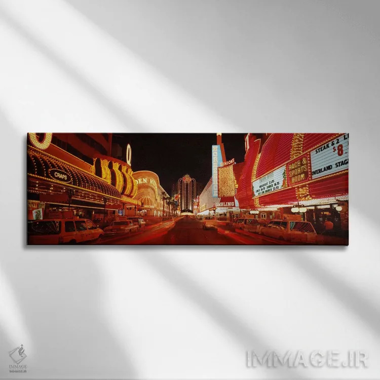 تابلو لاس وگاس نوادا ایالات متحده آمریکا شماره ۲ اثر پانورامیک ایمجز (استودیو عکاسی عریض) - نمای روبهرو روی دیوار