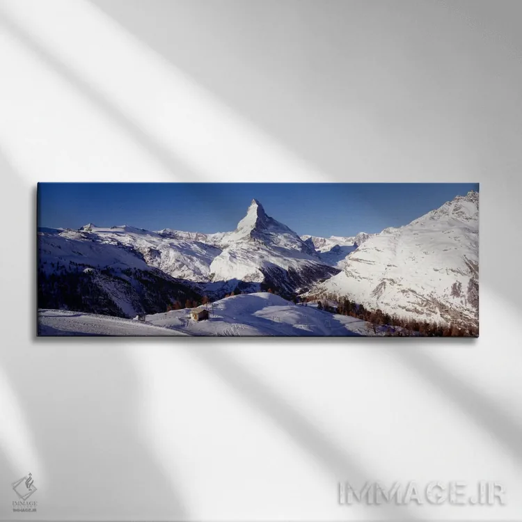 تابلو Zermatt, Valais, Switzerland,ماترهورن، زرمات، واله، سوئیس اثر پانورامیک ایمجز (استودیو عکاسی عریض) - نمای روبهرو روی دیوار