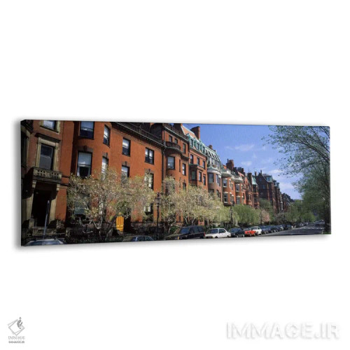 تابلو Boston, Suffolk County, Massachusetts, USA,ساختمانهای داخل خیابان، خیابان کامنولث، بوستون، شهرستان سوفولک، ماساچوست، آمریکا اثر پانورامیک ایمجز (استودیو عکاسی عریض) - نمای پرسپکتیو محصول