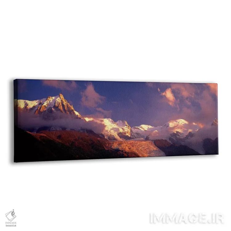 تابلو Mont Blanc Massif, Haute-Savoie, Rhone-Alpes, France,آیگی دو میدی، تودهکوه مونبلان، اوتساووا، رون-آلپ، فرانسه اثر پانورامیک ایمجز (استودیو عکاسی عریض) - نمای پرسپکتیو محصول