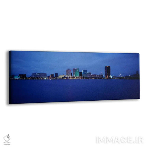 تابلو Norfolk, Virginia, USA,ساختمانها در ساحل آب، نورفک، ویرجینیا، ایالات متحده آمریکا اثر پانورامیک ایمجز (استودیو عکاسی عریض) - نمای پرسپکتیو محصول