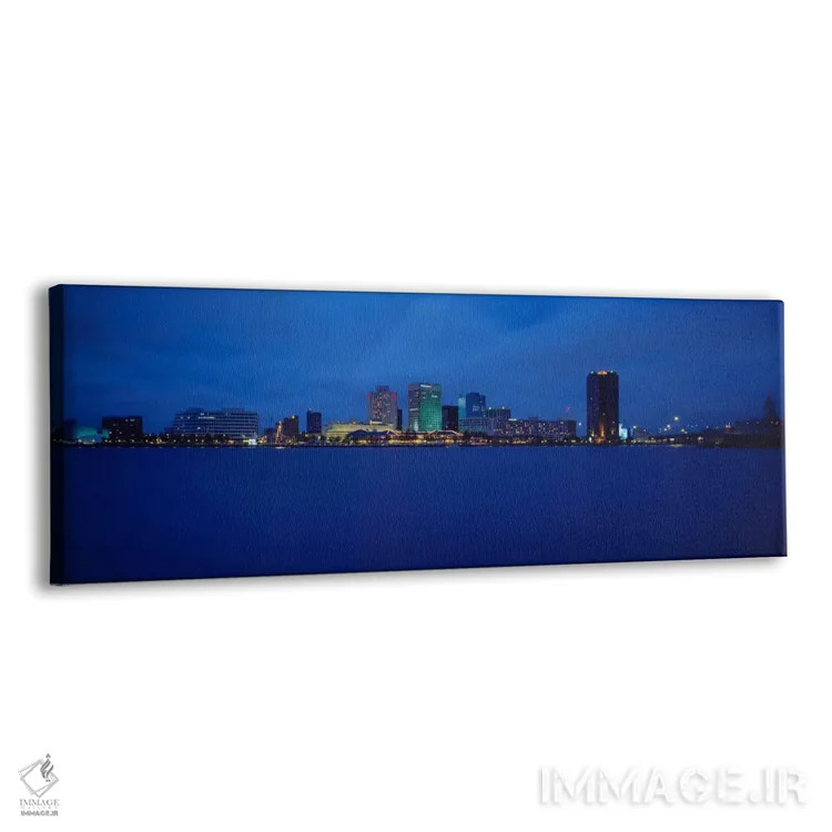 تابلو Norfolk, Virginia, USA,ساختمانهای کنار آب، نورفولک، ویرجینیا، آمریکا اثر پانورامیک ایمجز (استودیو عکاسی عریض) - نمای پرسپکتیو محصول