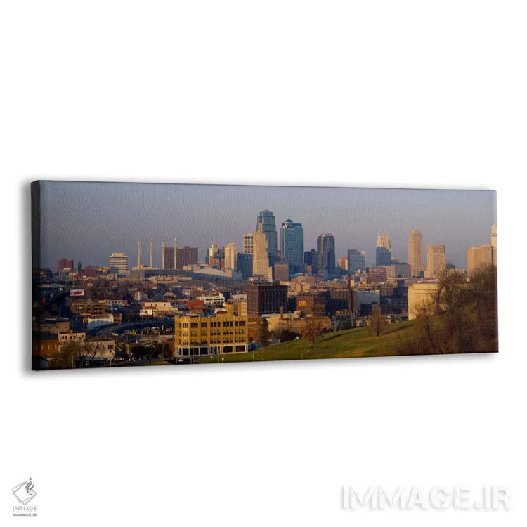 تابلو Kansas City, Missouri, USA,نمای زاویه بالا از نمای شهری، کانزاس سیتی، میسوری، ایالات متحده آمریکا اثر پانورامیک ایمجز (استودیو عکاسی عریض) - نمای پرسپکتیو محصول