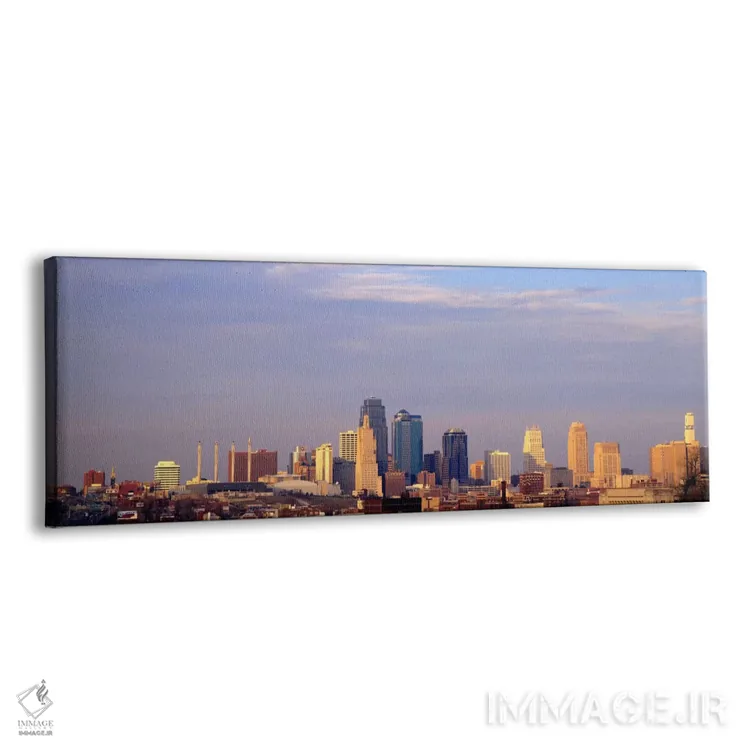 تابلو Kansas City, Missouri, USA,آسمانخراشها در یک شهر، کانزاس سیتی، میسوری، ایالات متحده آمریکا اثر پانورامیک ایمجز (استودیو عکاسی عریض) - نمای پرسپکتیو محصول