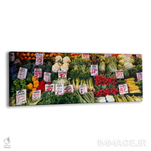 تابلو Seattle, Washington State, USA,نمای نزدیک از بازار پایک پلیس، سیاتل، ایالت واشنگتن، ایالات متحده آمریکا اثر پانورامیک ایمجز (استودیو عکاسی عریض) - نمای پرسپکتیو محصول