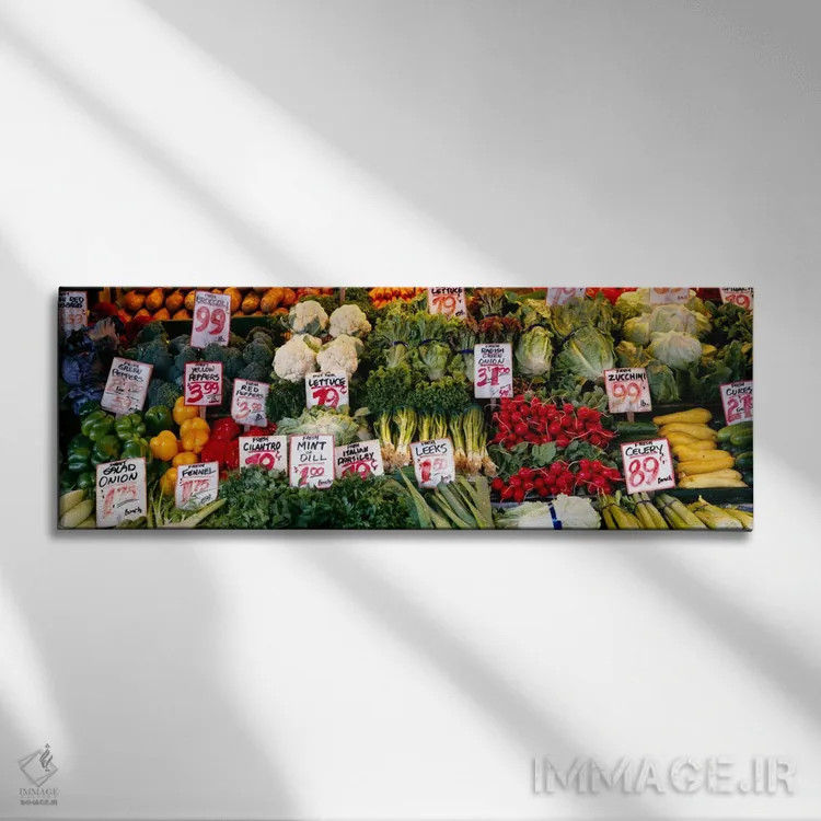 تابلو Seattle, Washington State, USA,نمای نزدیک از بازار پایک پلیس، سیاتل، ایالت واشنگتن، ایالات متحده آمریکا اثر پانورامیک ایمجز (استودیو عکاسی عریض) - نمای روبهرو روی دیوار