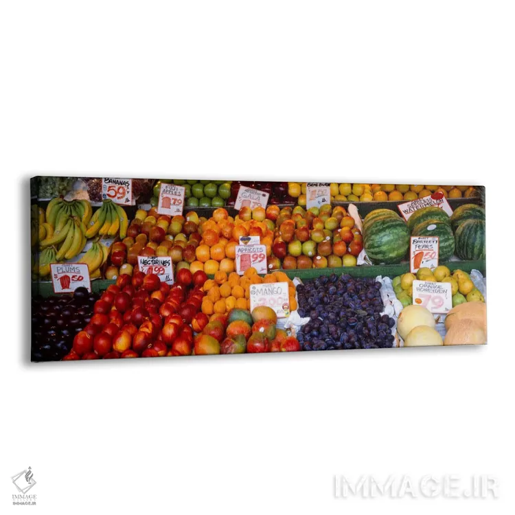 تابلو بازار پایک پلیس، سیاتل، واشنگتن، ایالات متحده آمریکا اثر پانورامیک ایمجز (استودیو عکاسی عریض) - نمای پرسپکتیو محصول