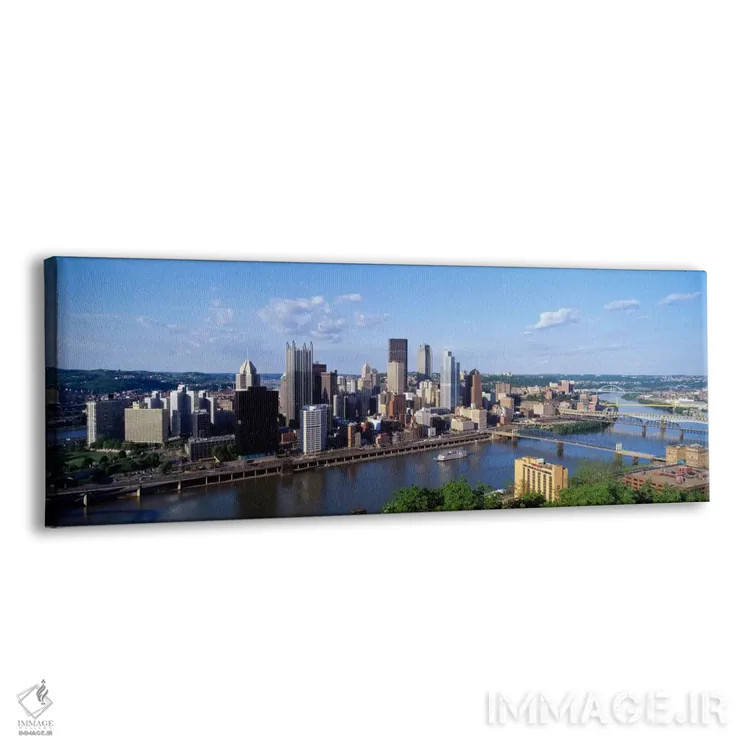 تابلو Pennsylvania, USA,رودخانه مونونگاهلا، پیتسبورگ، پنسیلوانیا، ایالات متحده آمریکا اثر پانورامیک ایمجز (استودیو عکاسی عریض) - نمای پرسپکتیو محصول