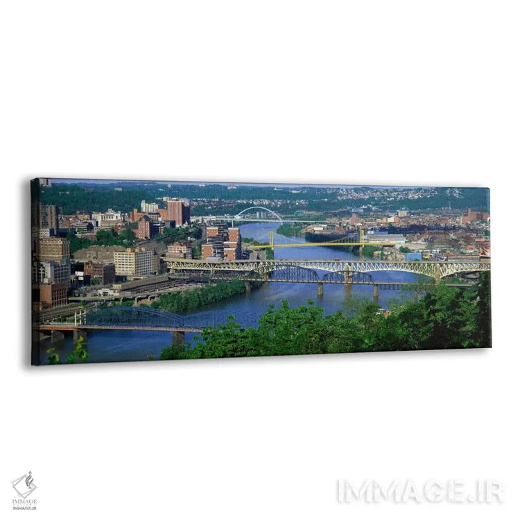 تابلو رودخانه موننگاهیلا، پیتسبرگ، پنسیلوانیا، ایالات متحده آمریکا اثر پانورامیک ایمجز (استودیو عکاسی عریض) - نمای پرسپکتیو محصول
