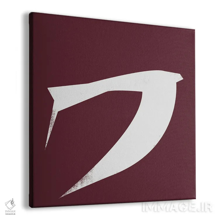 تابلو پرنده مینیمال دو اثر دانیلو د آلکساندریا - نمای پرسپکتیو محصول