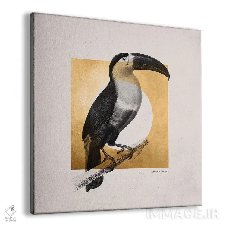 تابلو استوایی طلایی سه اثر دانیلو د آلکساندریا - نمای پرسپکتیو محصول