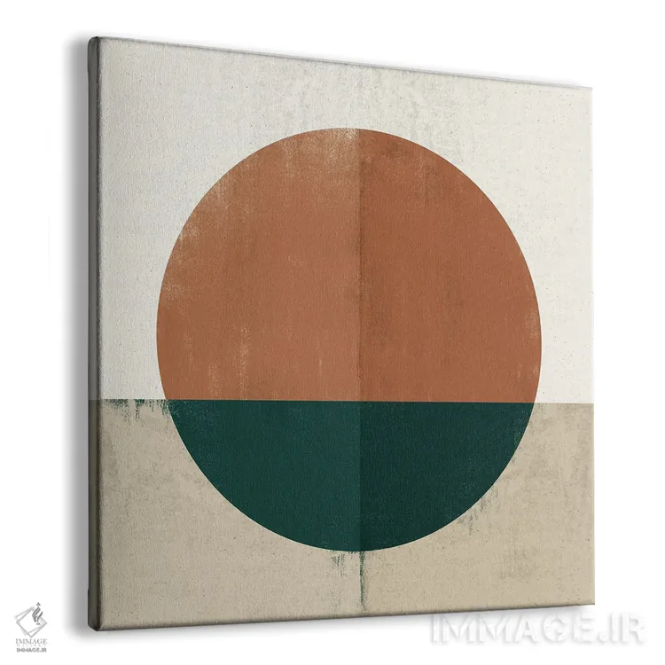 تابلو غروب انتزاعی سه اثر دانیلو د آلکساندریا - نمای پرسپکتیو محصول