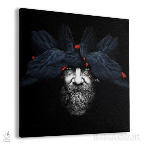 تابلو انسان-پرنده | مربع اثر دانیلو د آلکساندریا - نمای پرسپکتیو محصول