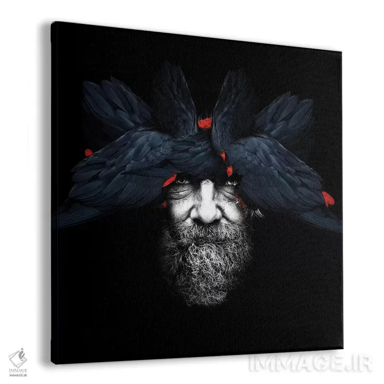 تابلو انسان-پرنده | مربع اثر دانیلو د آلکساندریا - نمای پرسپکتیو محصول