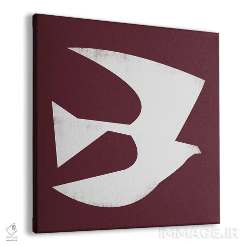 تابلو پرنده مینیمال چهار اثر دانیلو د آلکساندریا - نمای پرسپکتیو محصول