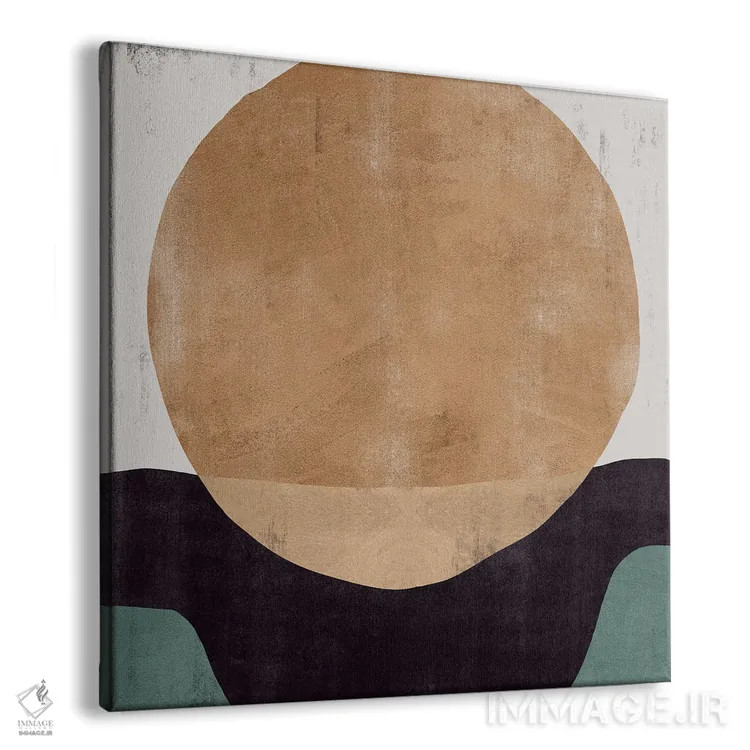 تابلو غروب انتزاعی شش اثر دانیلو د آلکساندریا - نمای پرسپکتیو محصول