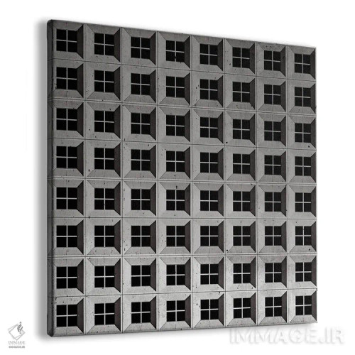 تابلو پنجره انتزاعی پنج اثر دانیلو د آلکساندریا - نمای پرسپکتیو محصول