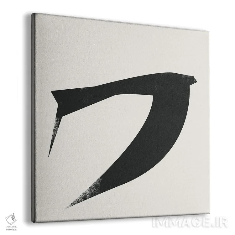 تابلو پرنده مینیمال شش اثر دانیلو د آلکساندریا - نمای پرسپکتیو محصول