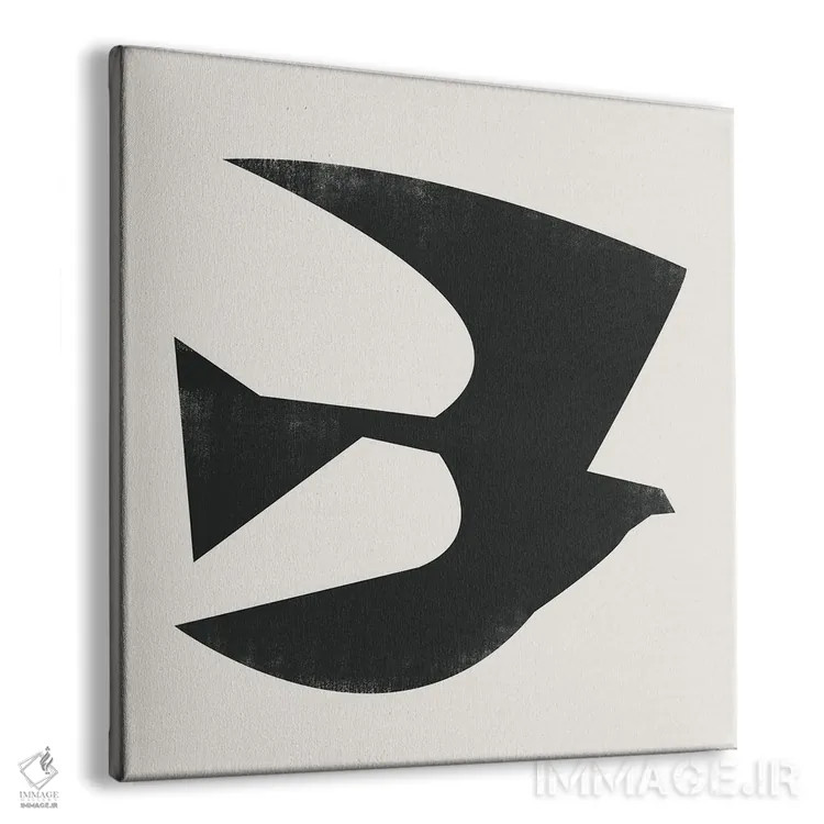 تابلو پرنده مینیمال هفت اثر دانیلو د آلکساندریا - نمای پرسپکتیو محصول