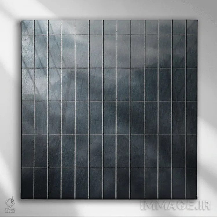 تابلو پنجره انتزاعی هفت اثر دانیلو د آلکساندریا - نمای روبهرو روی دیوار