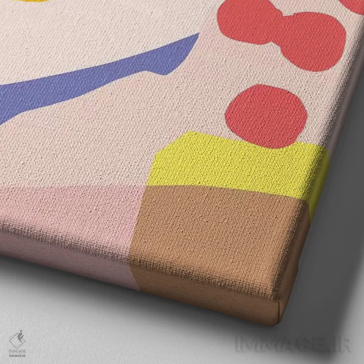 تابلو هنر برگ، دوتایی ب اثر دانیلو د آلکساندریا - نمای نزدیک بافت بوم