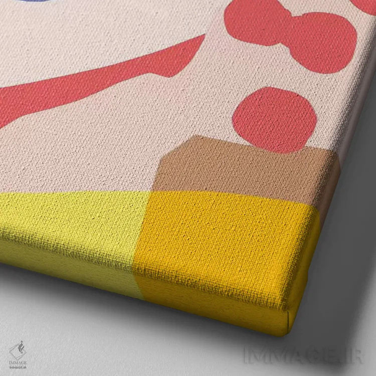 تابلو هنر برگ، دوتایی الف اثر دانیلو د آلکساندریا - نمای نزدیک بافت بوم