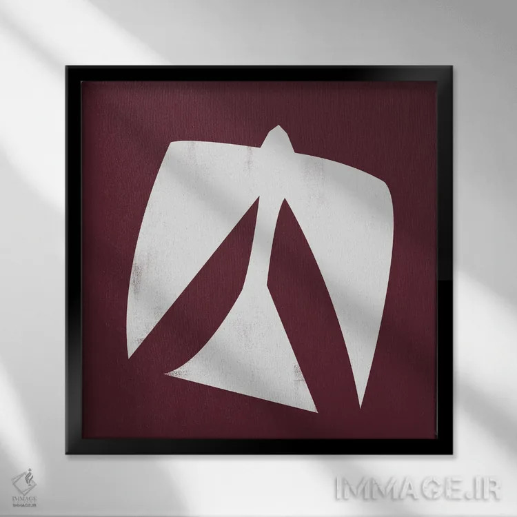 تابلو پرنده مینیمال سه اثر دانیلو د آلکساندریا - نمای قابدار مشکی