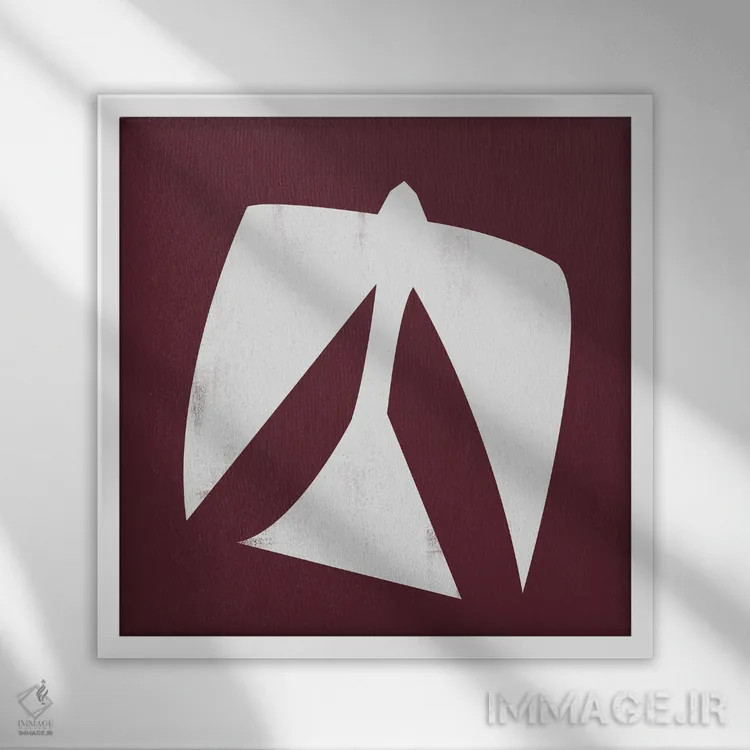 تابلو پرنده مینیمال سه اثر دانیلو د آلکساندریا - نمای قابدار سفید