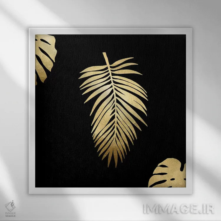 تابلو هنر برگ دو اثر دانیلو د آلکساندریا - نمای قابدار سفید