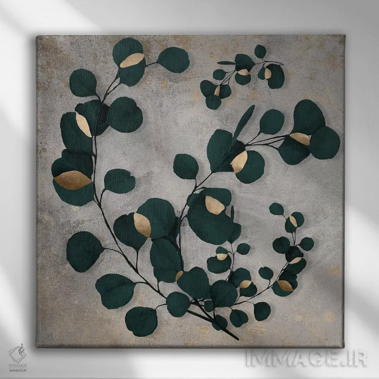 تابلو هنر برگ شش اثر دانیلو د آلکساندریا - نمای روبهرو روی دیوار