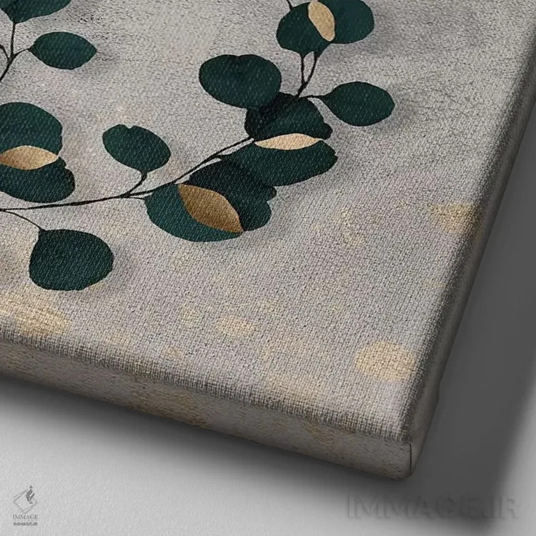 تابلو هنر برگ شش اثر دانیلو د آلکساندریا - نمای نزدیک بافت بوم