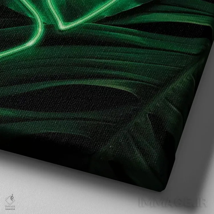 تابلو هنر برگ هشت اثر دانیلو د آلکساندریا - نمای نزدیک بافت بوم