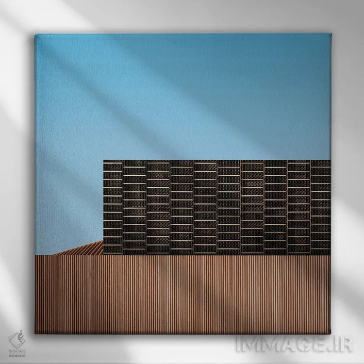 تابلو مینیمالیسم یازده اثر دانیلو د آلکساندریا - نمای روبهرو روی دیوار