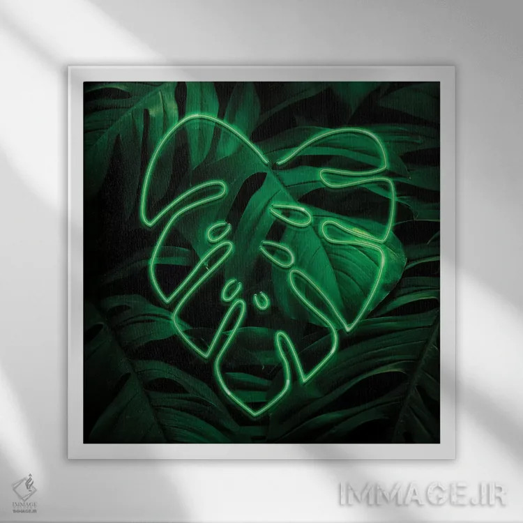 تابلو هنر برگ هشت اثر دانیلو د آلکساندریا - نمای قابدار سفید