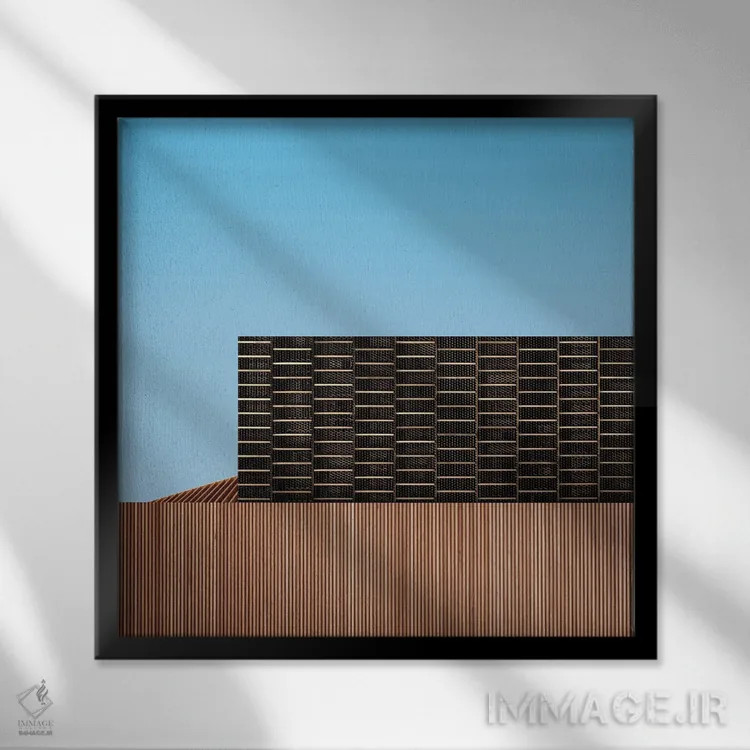 تابلو مینیمالیسم یازده اثر دانیلو د آلکساندریا - نمای قابدار مشکی