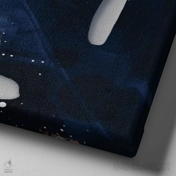 تابلو هنر برگ چهارده اثر دانیلو د آلکساندریا - نمای نزدیک بافت بوم